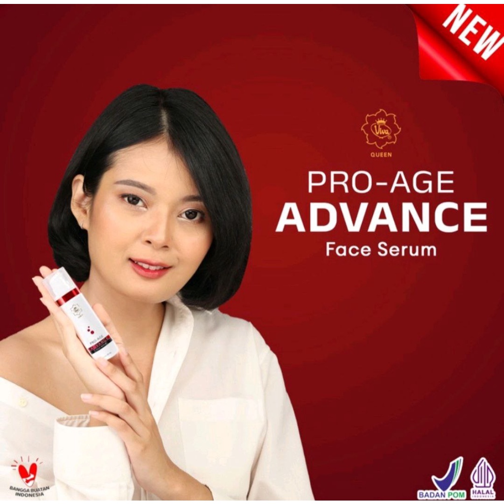 VIVA QUEEN SERUM PRO AGE ADVANCE FACE SERUM WAJAH MOISTURIZER VIVA