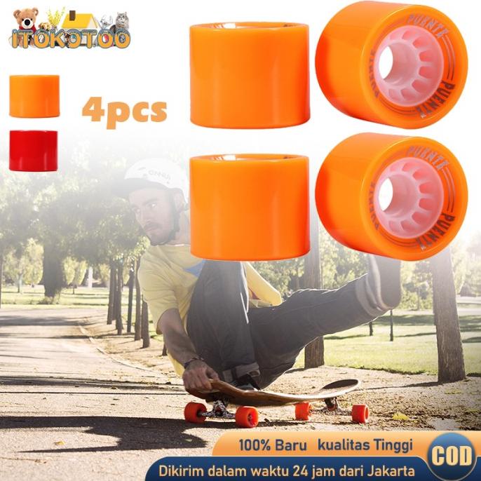PUENTE 4pcs Roda Cruiser Skateboard 63mm Wheels Longboard Skateboard suk03