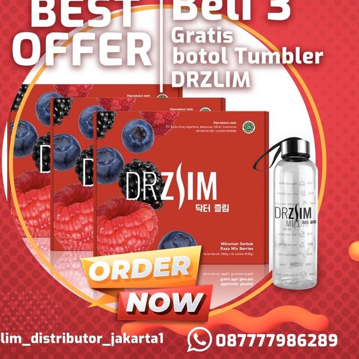 

➾ READY!! Beli 3 Box Gratis gift. DRZLIM(,fiber,diet)/box/10 sachets -HALAL ☟