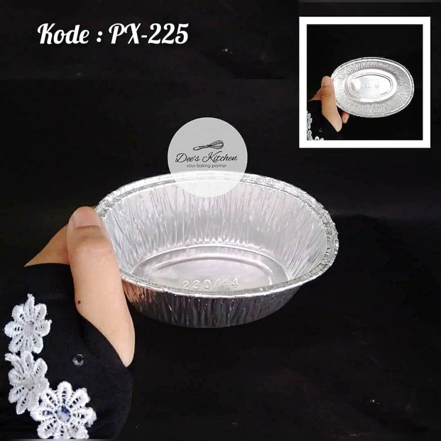 Alumunium Foil Cup Oval PX-225 (100pcs)