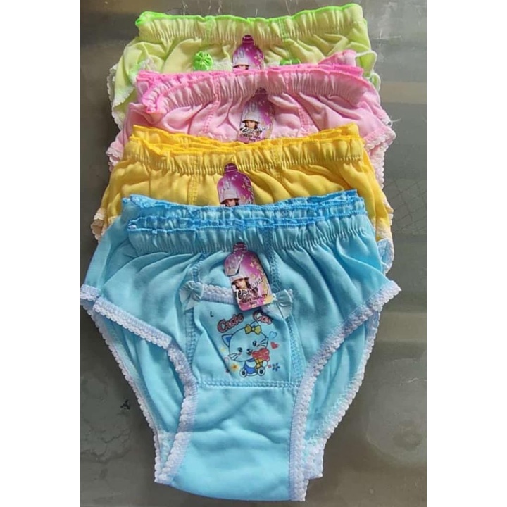 12 pcs/ KARESHI_STAR/cd Celana Dalam Anak Lusinan Wanita Sablon