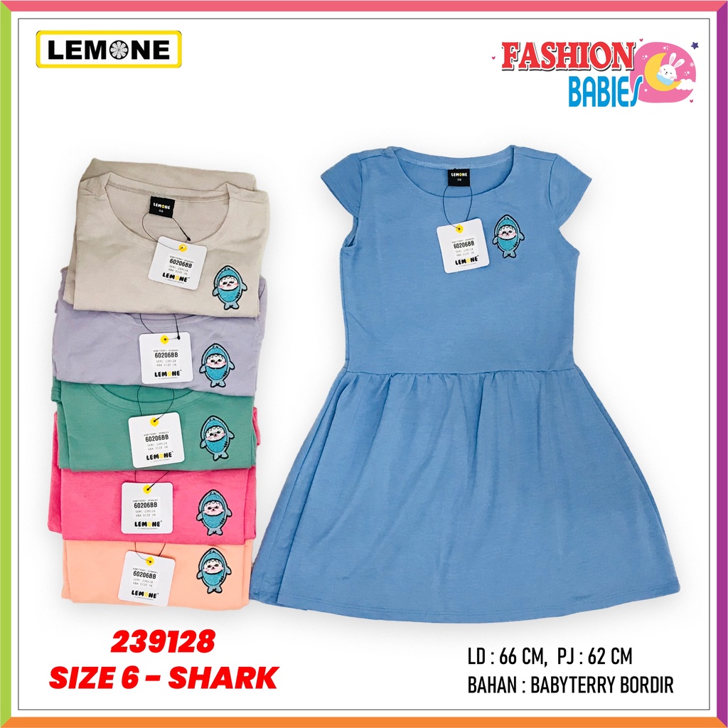 LEMONE KIDS D-602 | DRESS ANAK BAHAN BABYTERY