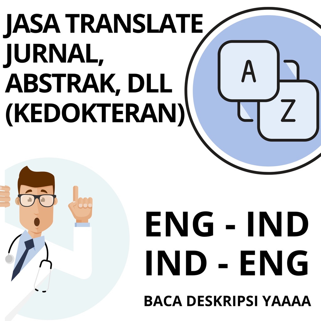 JASA TRANSLATE JURNAL/ABSTRAK/MAKALAH KEDOKTERAN EXPRESS (<24 jam) INGGRIS INDONESIA MURAH CEPAT