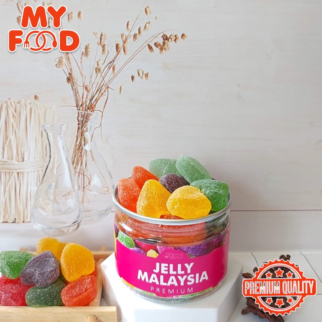 

[Myfoodofficial] - Can Jelly Malaysia Jelly Rasa Buah Jelly Kenyal Balut Gula Kualitas Premium