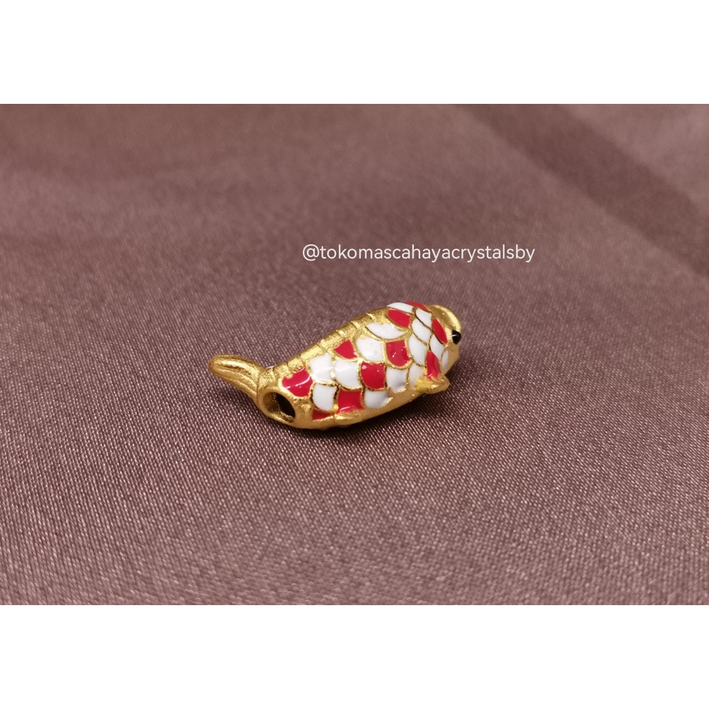 Charm Ikan Oren Besar emas kadar 24k HK Hongkong 999% 999