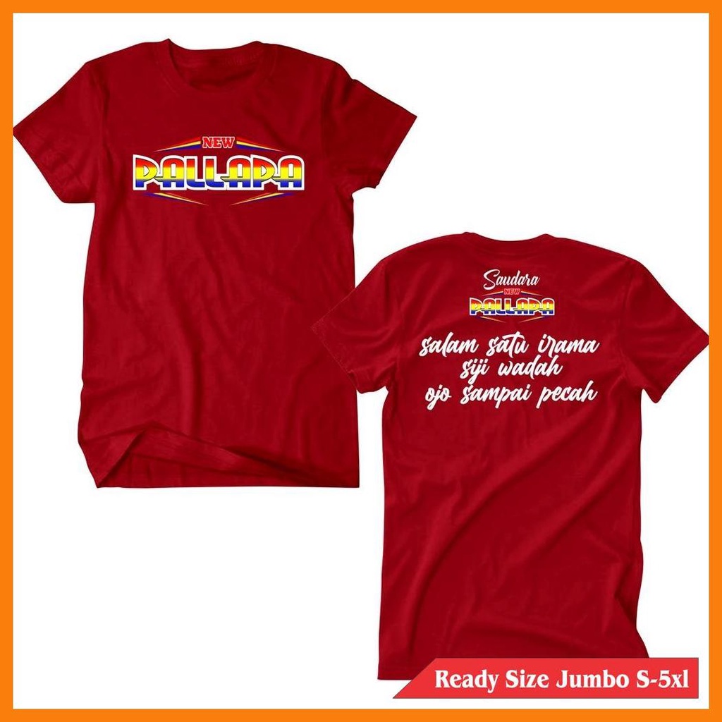 KAOS MUSIK KAOS PALAPA KAOS NEW PALLAPA JUMBO