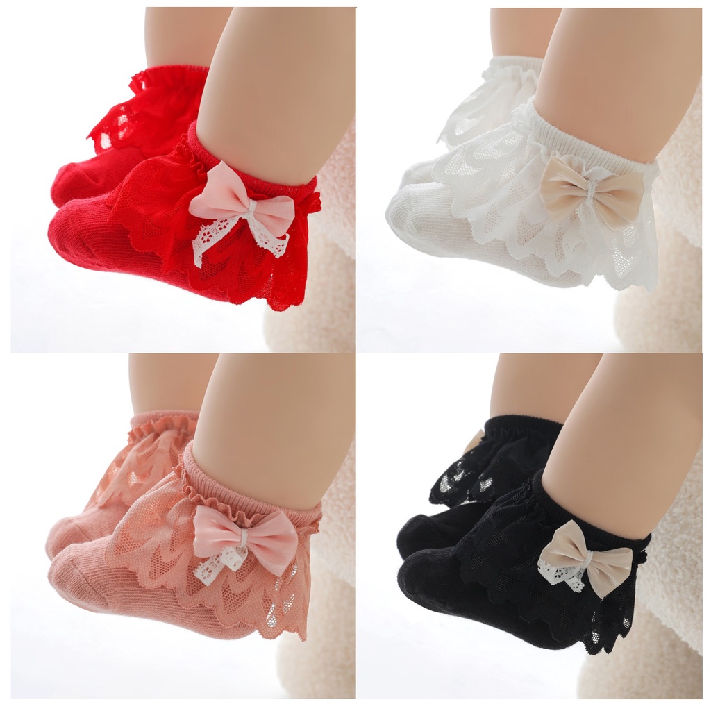 KAOS KAKI BAYI PEREMPUAN / KAOS KAKI ANAK BAYI RENDA PITA