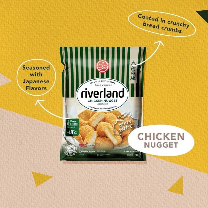 

RIVERLAND Japanese Premium Nugget Chicken & Beef 500g Halal Kualitas Terbaik