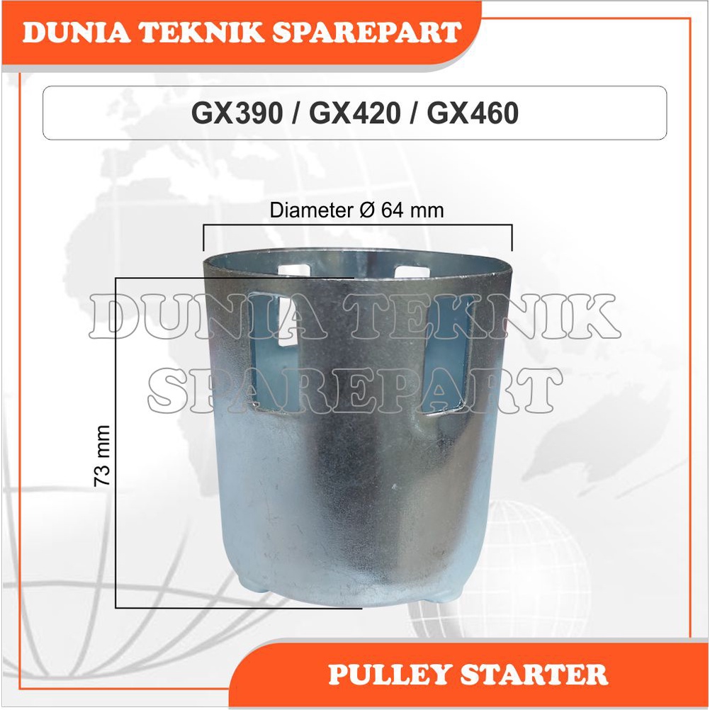 GX390 / GX420 / GX460 PULLEY STARTER, PULI STARTER, POLI STARTER, MANGKOK STARTER MESIN BENSIN
