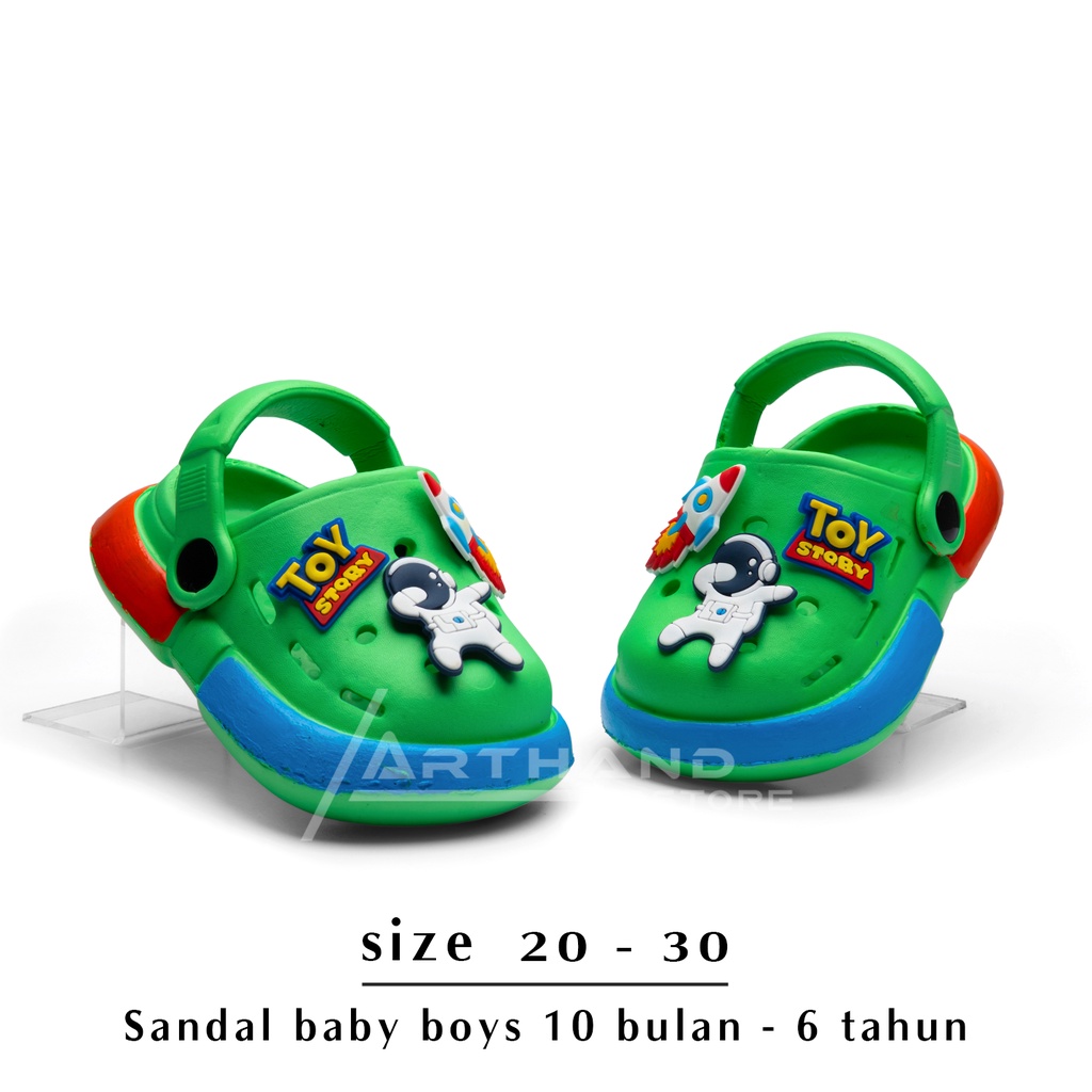 Arthand - Sandal Anak Laki-laki Model Baim Tali Belakang Baby Kids Karakter Luar Angkasa Lucu 1 tahun - 5 tahun