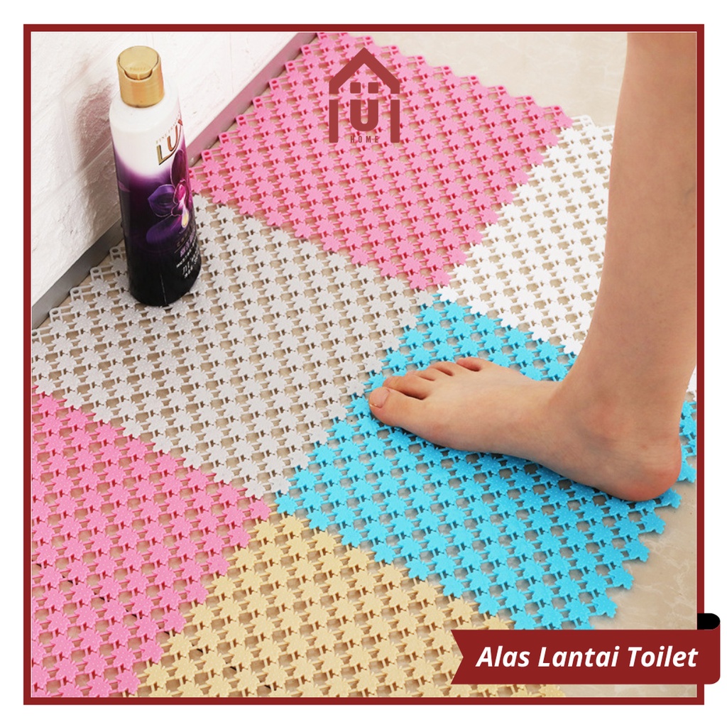 UNISO - KARPET KAMAR MANDI ANTI LICIN 25X25CM | KESET LANTAI ANTI SLIP DAPUR MAT NON SLIP