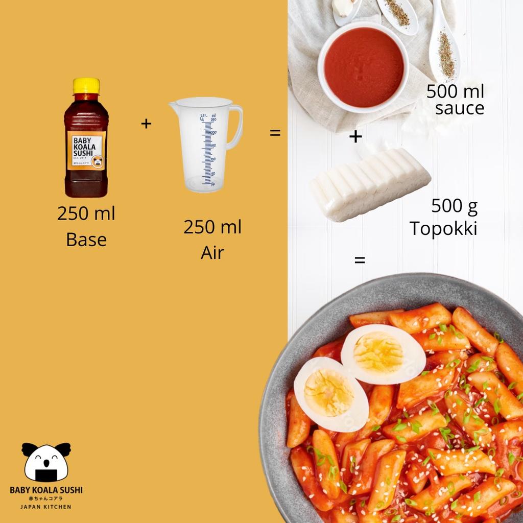 

SAUS TOPOKKI Base By Baby Koala Sushi 250 ml For 500ml | Saus Tteok Instan Kualitas Terbaik