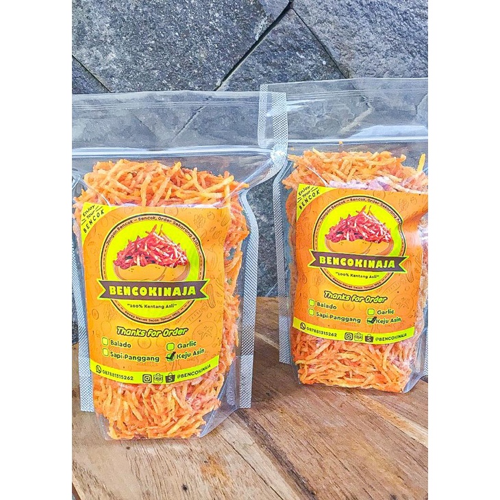 

Bencok Stik KEJU ASIN 200gr / Kentang Mustofa / Kentang Pengantin