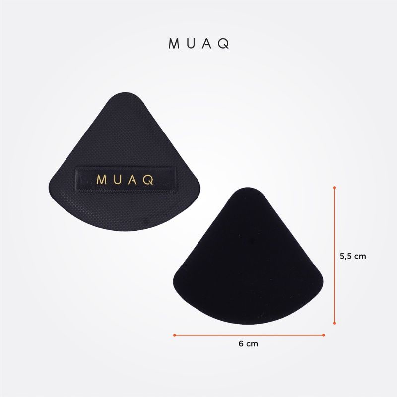 Triangle puff MUAQ | Spons foundation MUAQ | PUFF SEGITIGA MUAQ