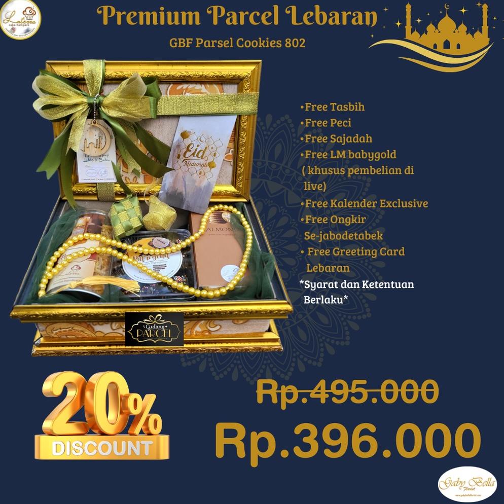 

PARCEL LEBARAN GBF 802, PARCEL COOKIES, PARCEL SNACK, PARCEL BOX COOKIES, HAMPER LEBARAN, HAMPER COOKIES .