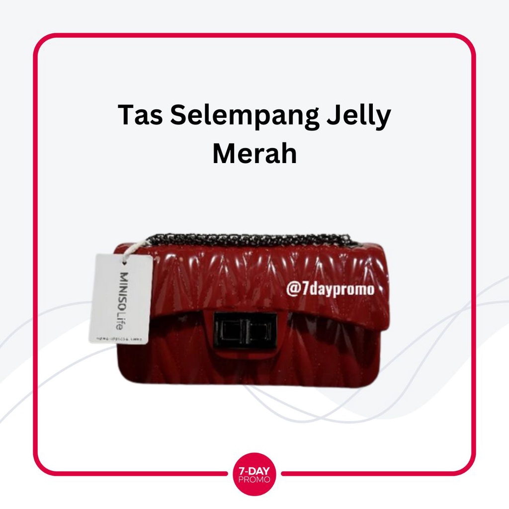 &quot;PROMO&quot; Tas Selempang Jelly Shoulder Bag Miniso