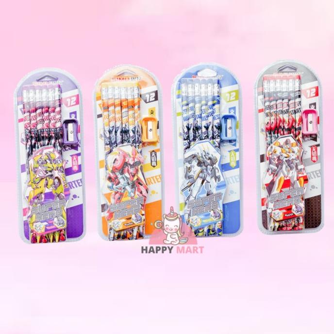

Pensil batang gundam isi 12 pcs