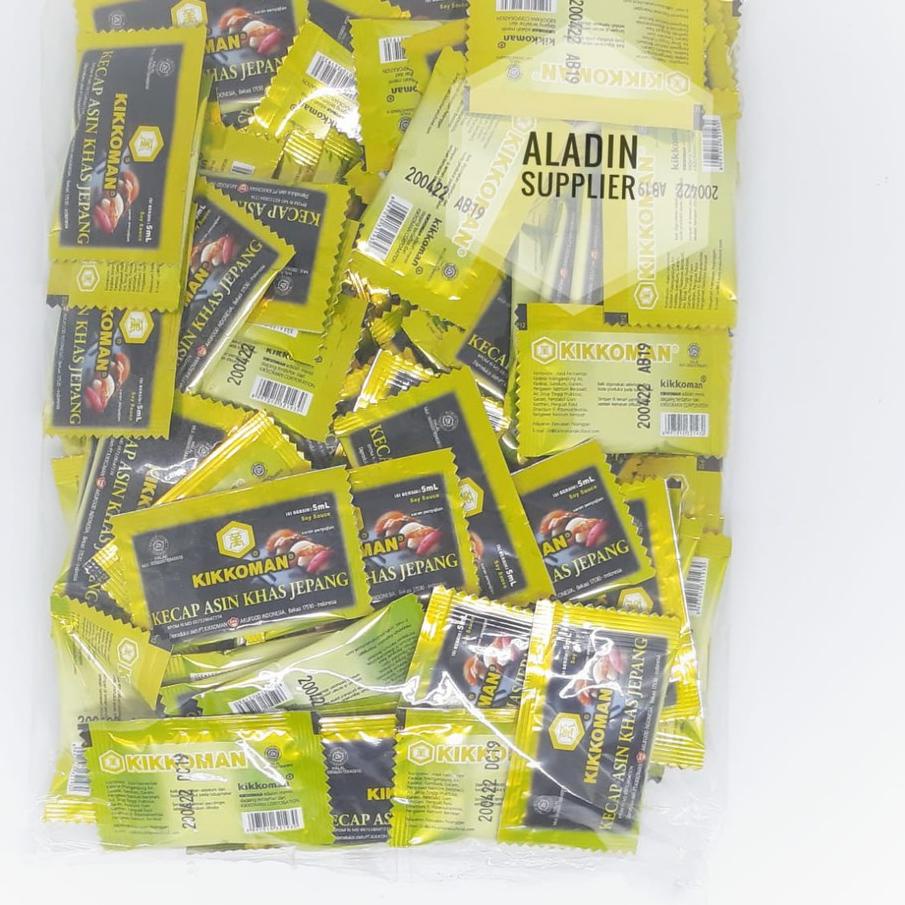 

☏ Kikkoman Sachet Kecap Asin Khas Jepang 5ml (Isi 100pcs) ☆