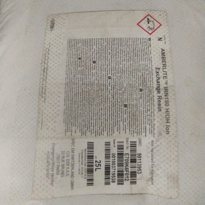 Resin Mixbed Dowex Amberlite IRN 150 Dupont