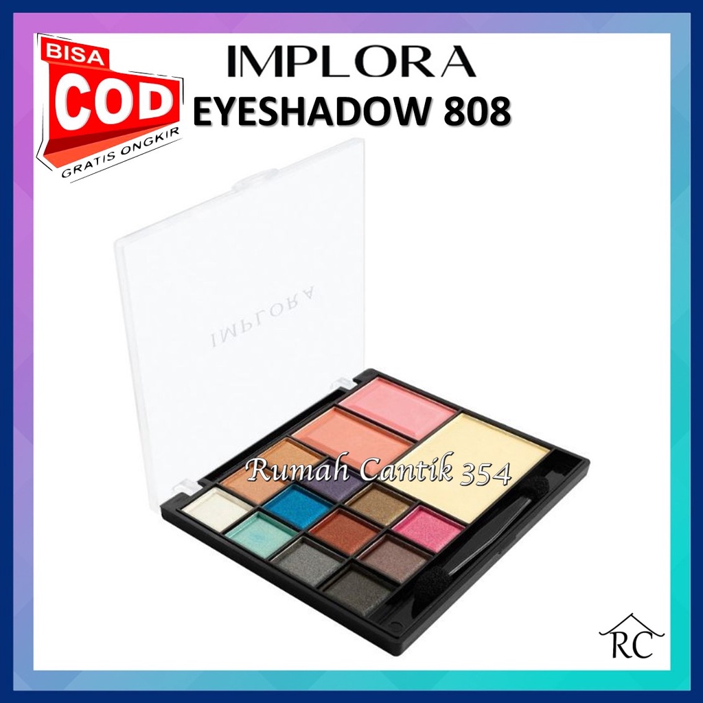 Implora Eyeshadow Palette 808 Deluxe Rumah Cantik 354 Eyeshadow Mata Yang Membuat Hasil Makeu Up Mata Agar Terlihat Lebih Jelas