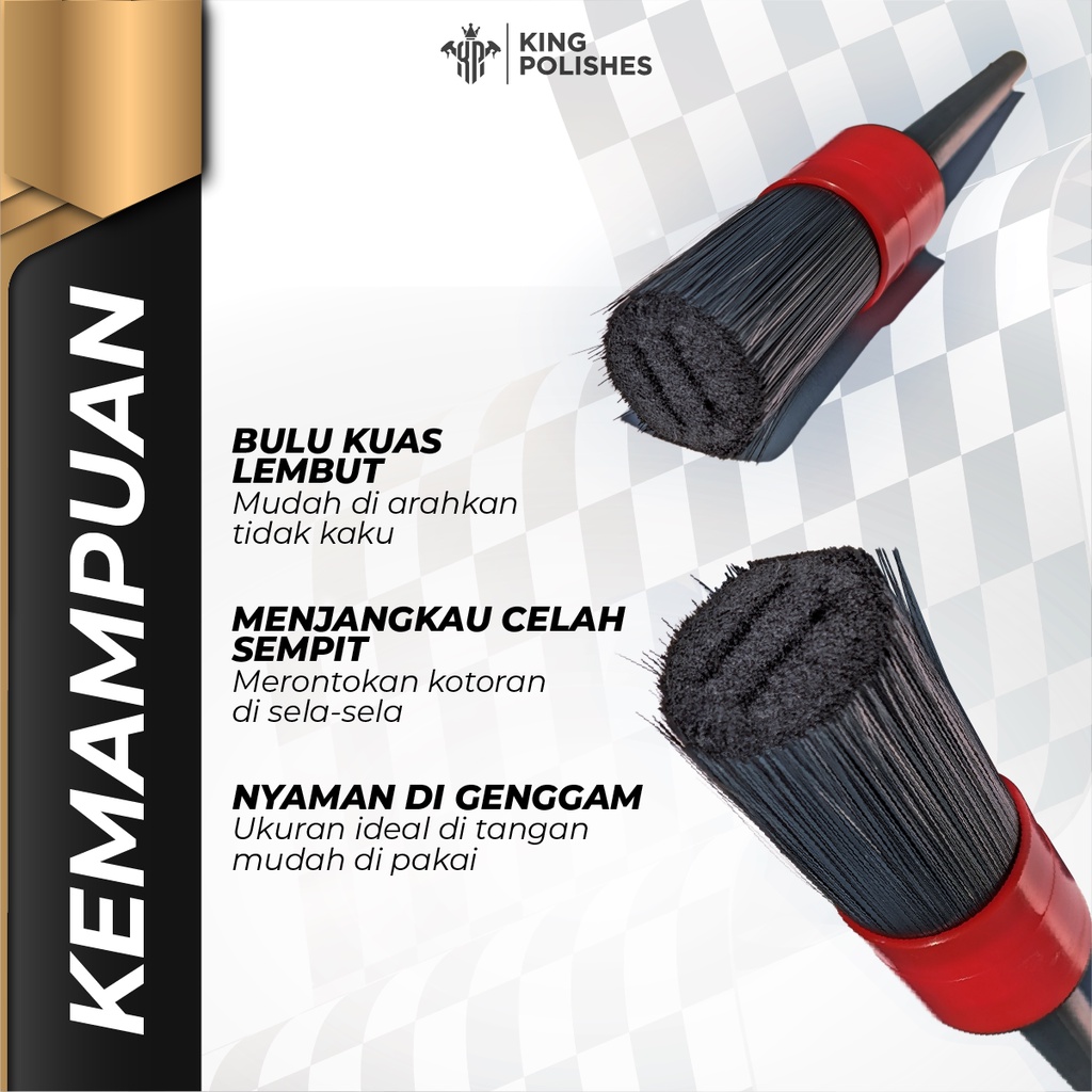 Kuas Detailing - Aman Tidak Bikin Gores - KINGPOLISHES