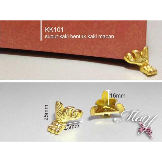 

Ornamen Kaki Box/Kotak Emas. Kk101