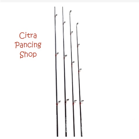 Ujung Joran Pancing Fiber SOLID Warna Hitam - Sangat Kuat Japan quality
