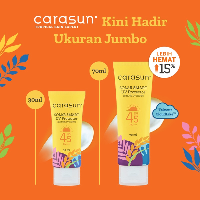 Carasun Solar Smart UV Protector SPF 45 PA ++++ (30ml/70ml)