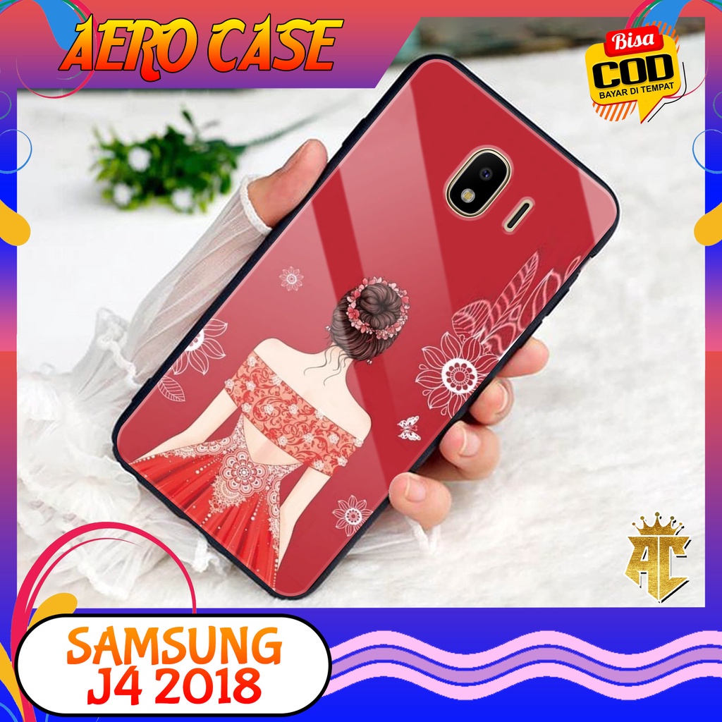 CASE SAMSUNG J4 2018 - Casing SAMSUNG J4 2018 Terbaru AERO STORE [ MOTIF GAUN ] Silikon - Case Hp - 