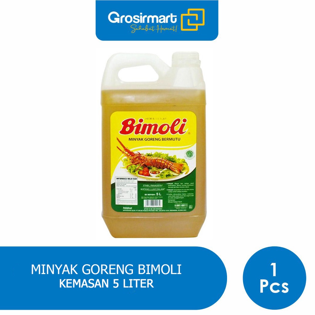 

Minyak Goreng Bimoli 5 Liter | Minyak Bimoli 5L Jerigen