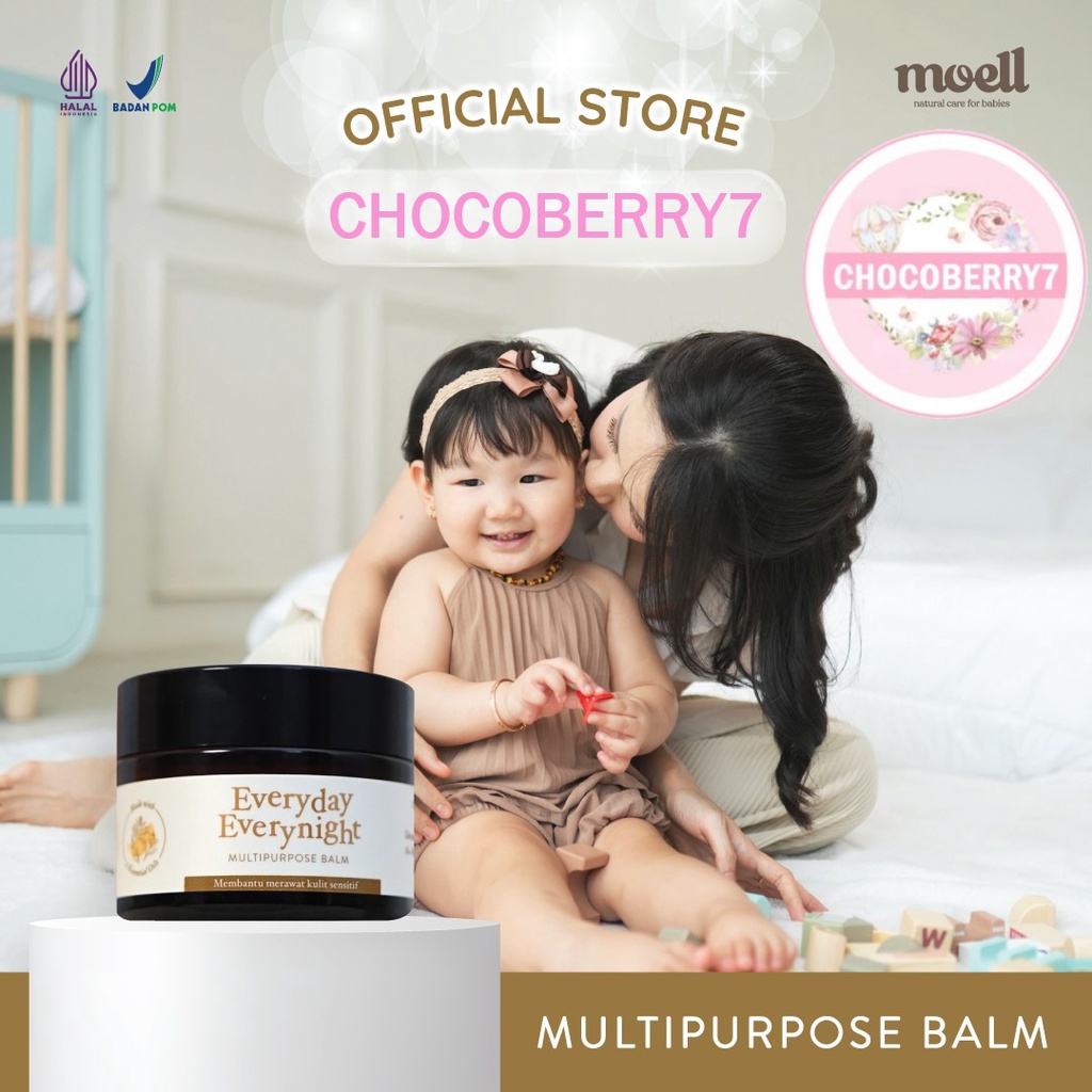 Moell Everyday Everynight Multipurpose Balm 30 gr/ Pelembab bayi