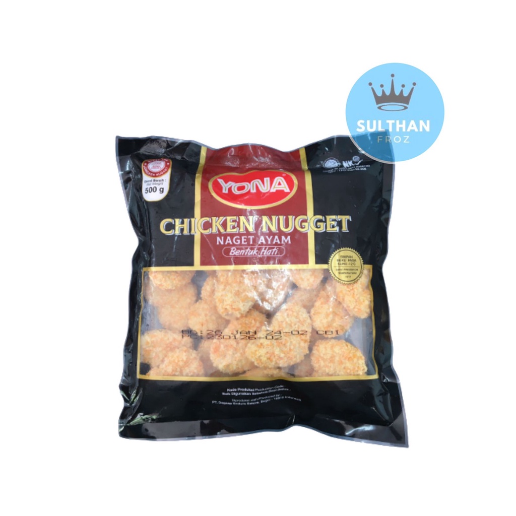

YONA NAGET AYAM BENTUK HATI 500 GR