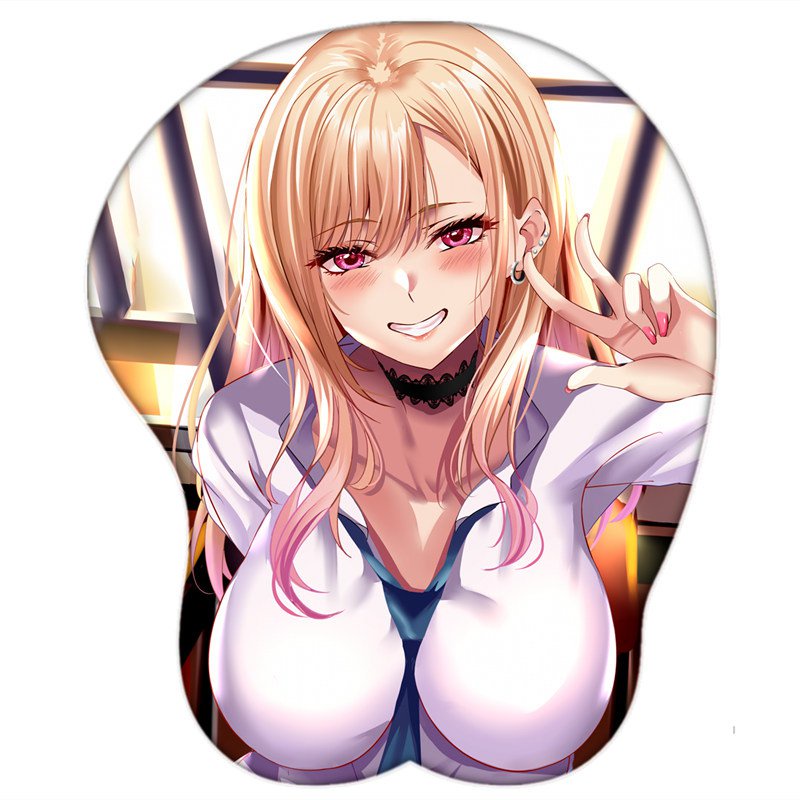Anime Baru Saya Dress-Up Sayang Marin Kitagawa Seksi Payudara Besar 3D Mouse Pad Lucu Manga Pad deng