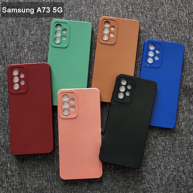 Softcase Samsung A73 5G Case 3D Pro Camera Gel Silika Casing