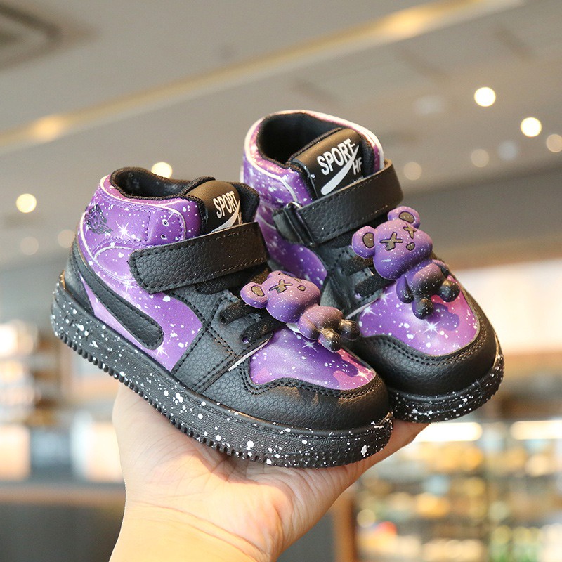 littlekiddoss Sepatu Sneakers Anak Bear Brick XX Sepatu Semi Boots Size 21-32 SH2301