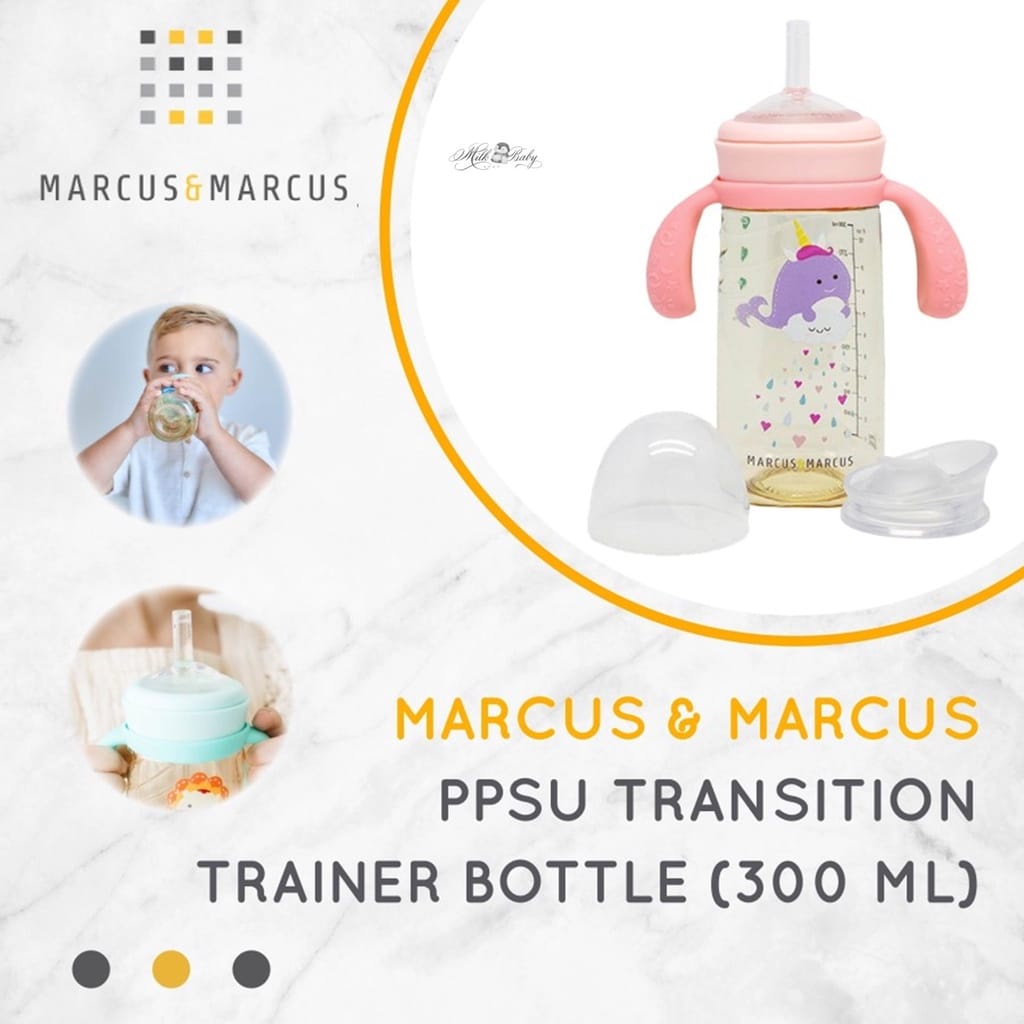 Marcus &amp; Marcus PPSU Transition Trainer Bottle 300ml MU30 - Botol Minum Anak