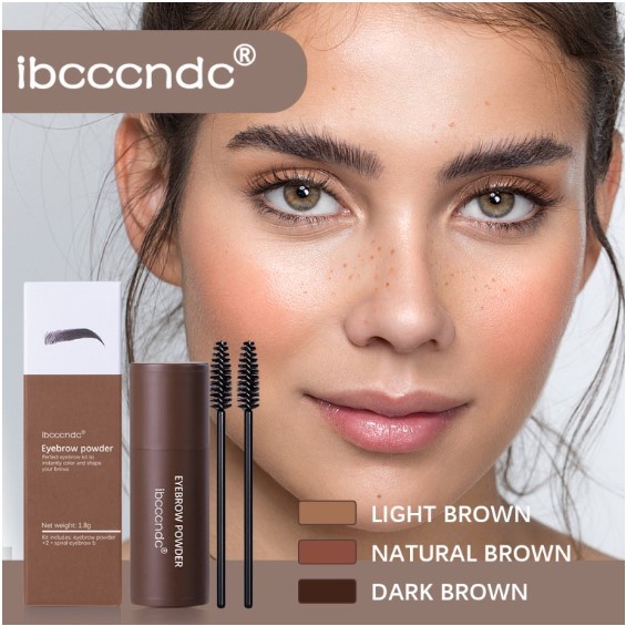 Ibcccndc Magic Eyebrows Stamp Original Shaping Powder And Hairline Contouring Powder Waterproof Cetakan alis