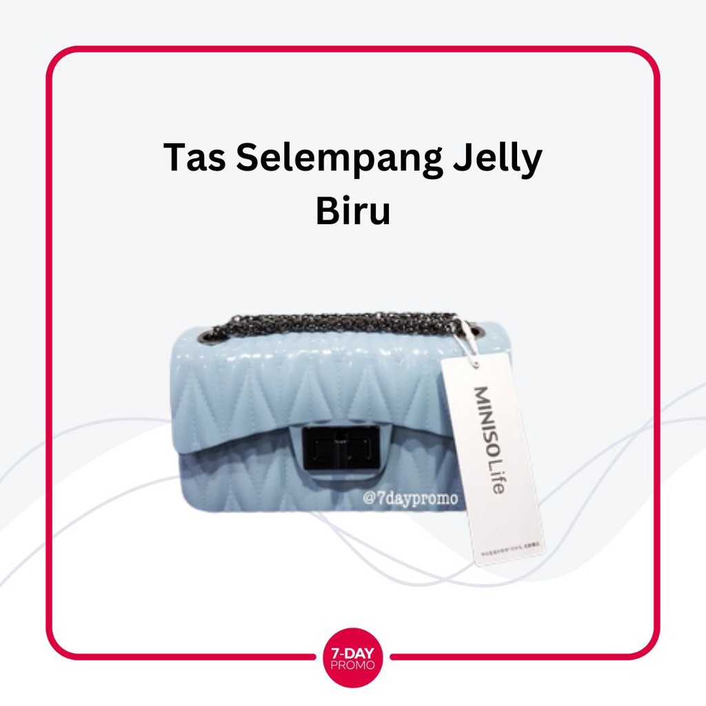 &quot;PROMO&quot; Tas Selempang Jelly Shoulder Bag Miniso