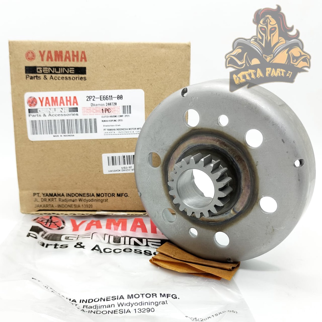 MANGKOK LONCENG KAMPAS KOPLING YAMAHA YGP 2P2/5TP 18T KUALITAS ASLI ORIGINAL YAMAHA YGP PRESISI BAHAN BERKUALITAS DAN DIJAMIN AWET JUPITER Z OLD LAMA JUPITER BURHAN VEGA R NEW