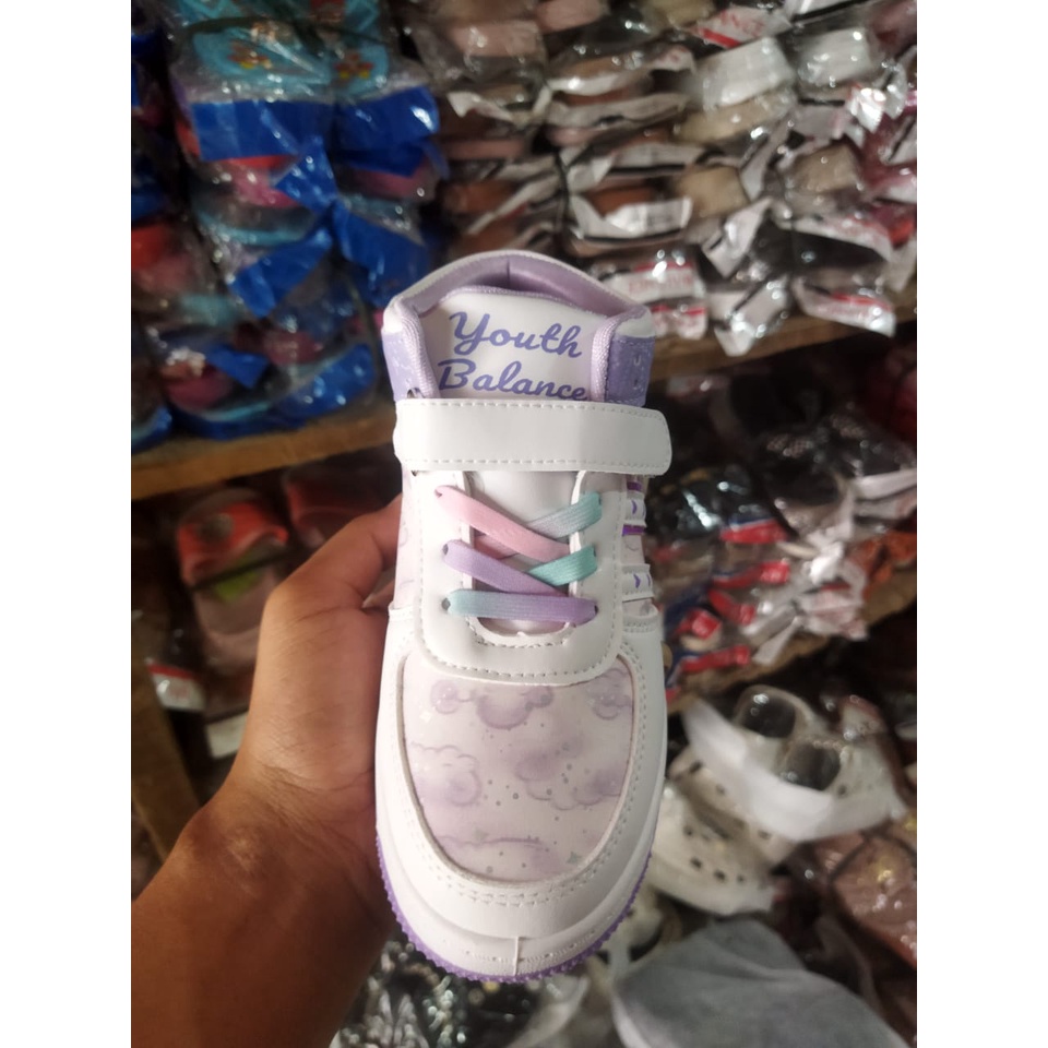 sepatu sneakers sport anak perempuan trandy B-D9 (26-37) sepatu anak terlaris