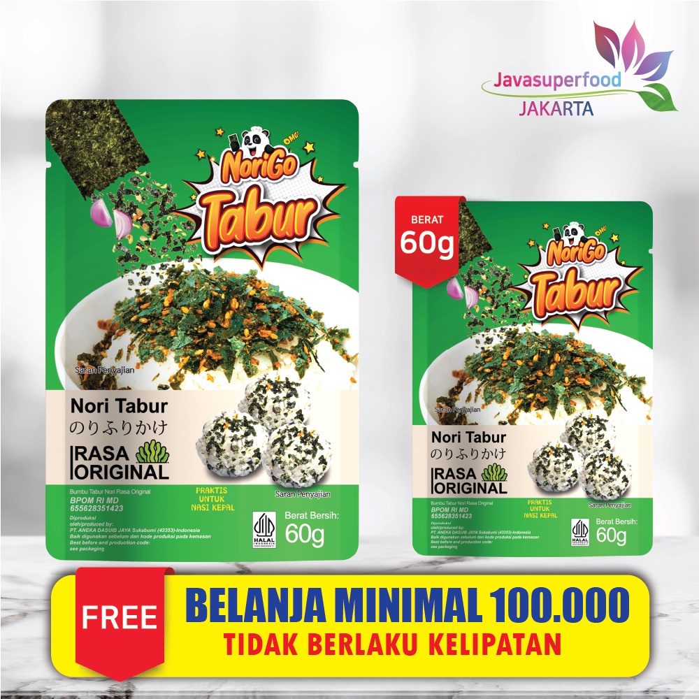 Nori Tabur Rumput Laut Panggang 60g