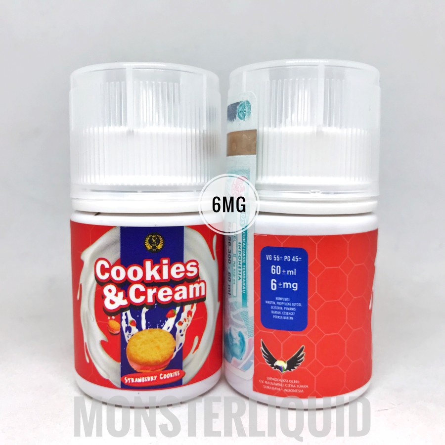 COOKIES &amp; CREAM V7 STRAWBERRY BY RADJA BREWER 6MG 60ML