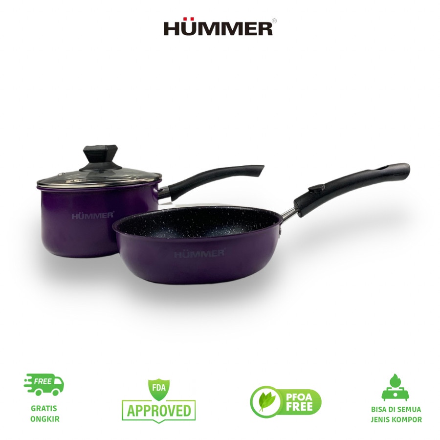 HUMMER KITCHEN - PANCI SET FRYPAN 20CM + PANCI SUSU 20CM