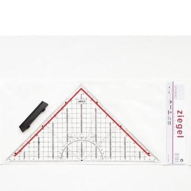 Ziegel Penggaris Segitiga - Penggaris Mor 30Cm