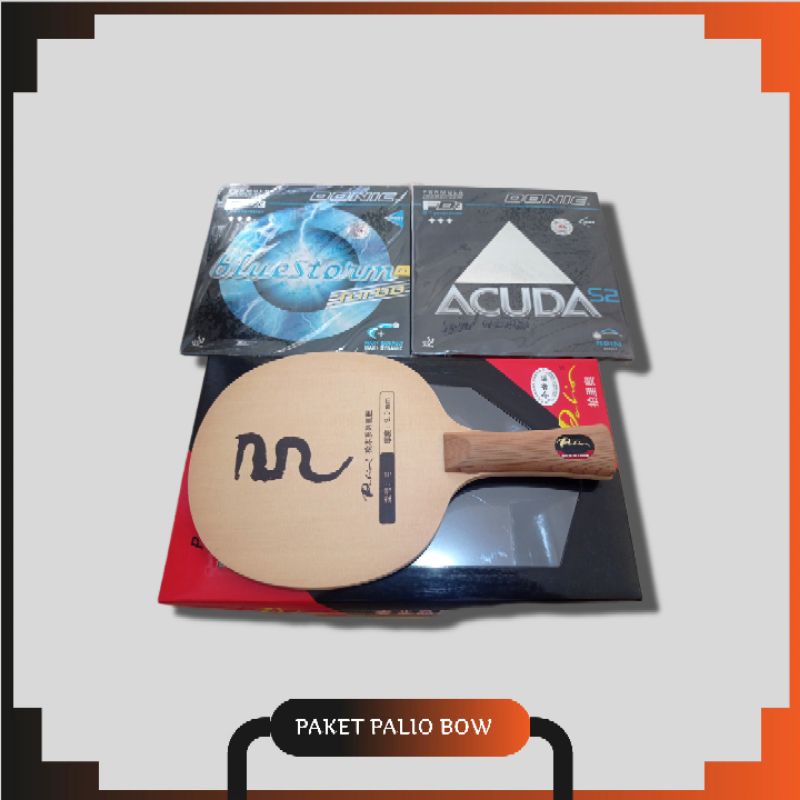 PAKET BET TENIS MEJA PALIO BOW ORIGINAL