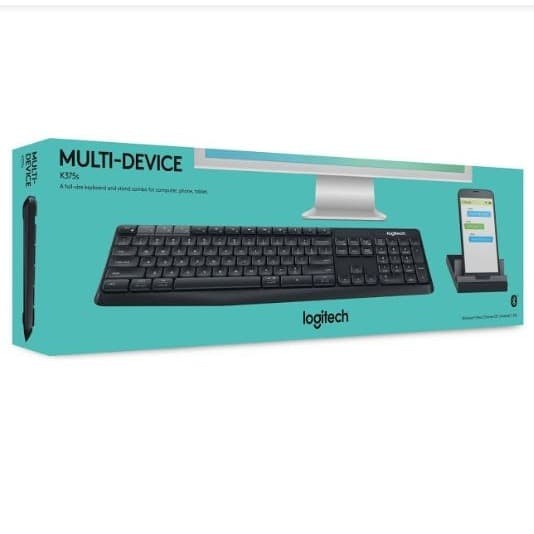 Logitech Keyboard K375S Multi Devices Bluetooth + Wireless