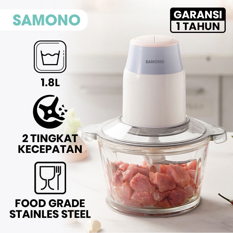 SAMONO SW069 BLENDER CHOPPER KACA 1.8 LITER SW-069
