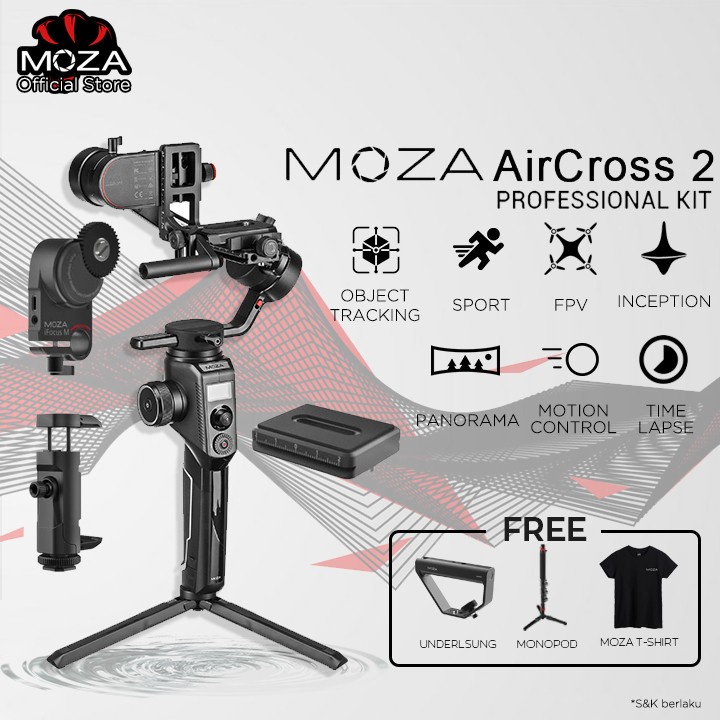 MOZA AirCross 2 Professional Kit Gimbal Stabilizer Garansi Resmi