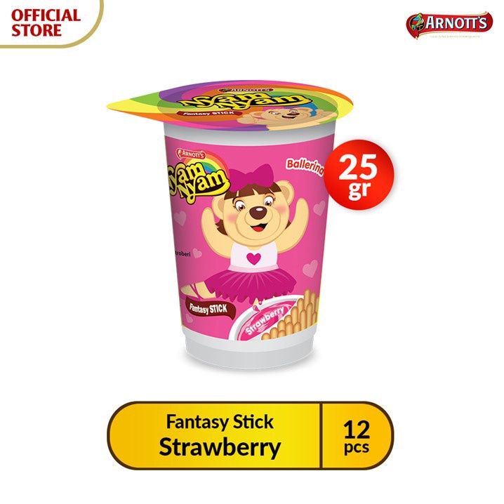 

Biscuit NYAM-NYAM Fantasy Stick Strawberry Pack 25gr