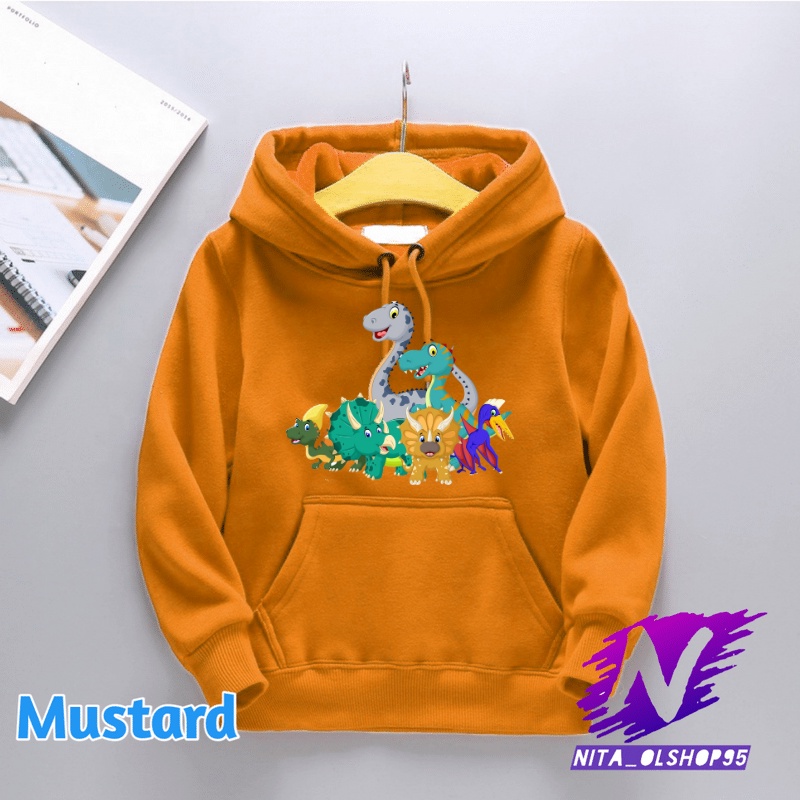 sweater hoodie anak dinosaurus hoodie dino